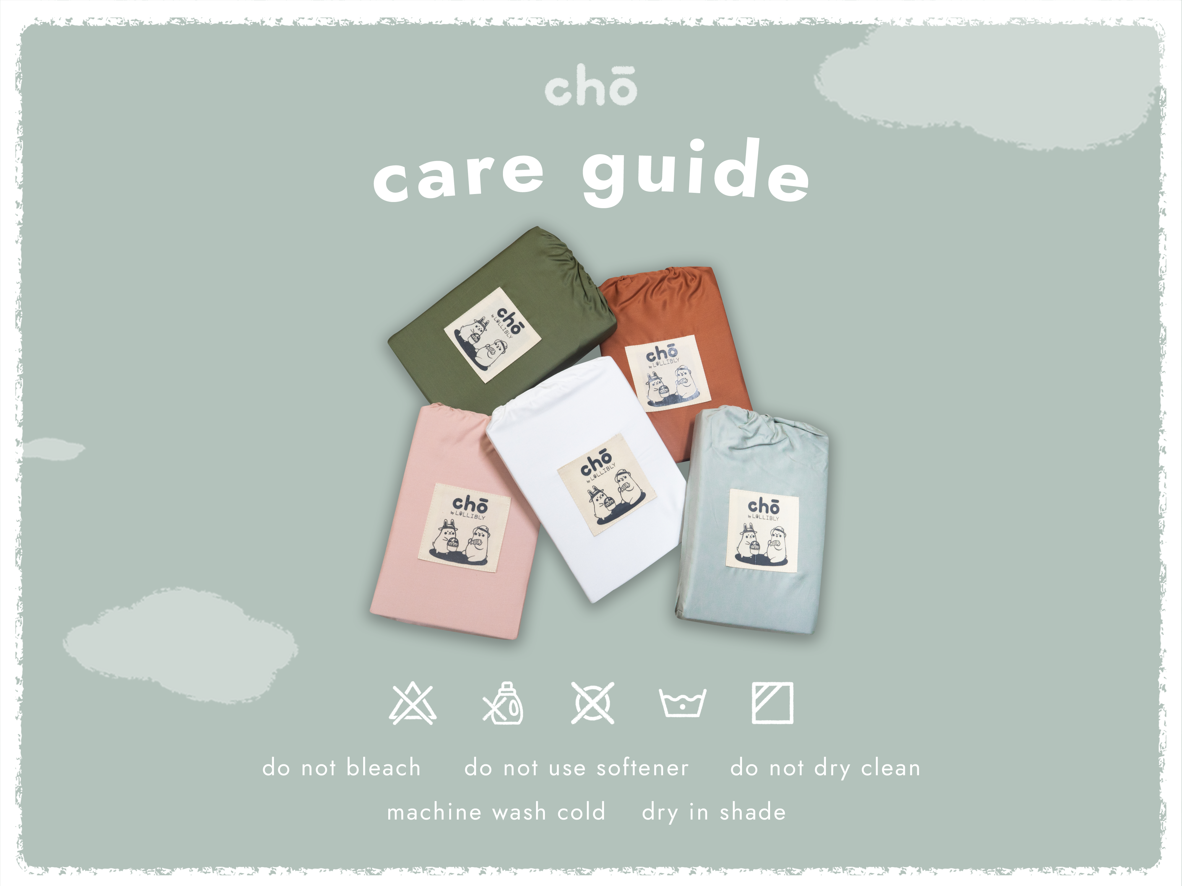 Cho Bamboo Baby Cot Sheet (Sage)