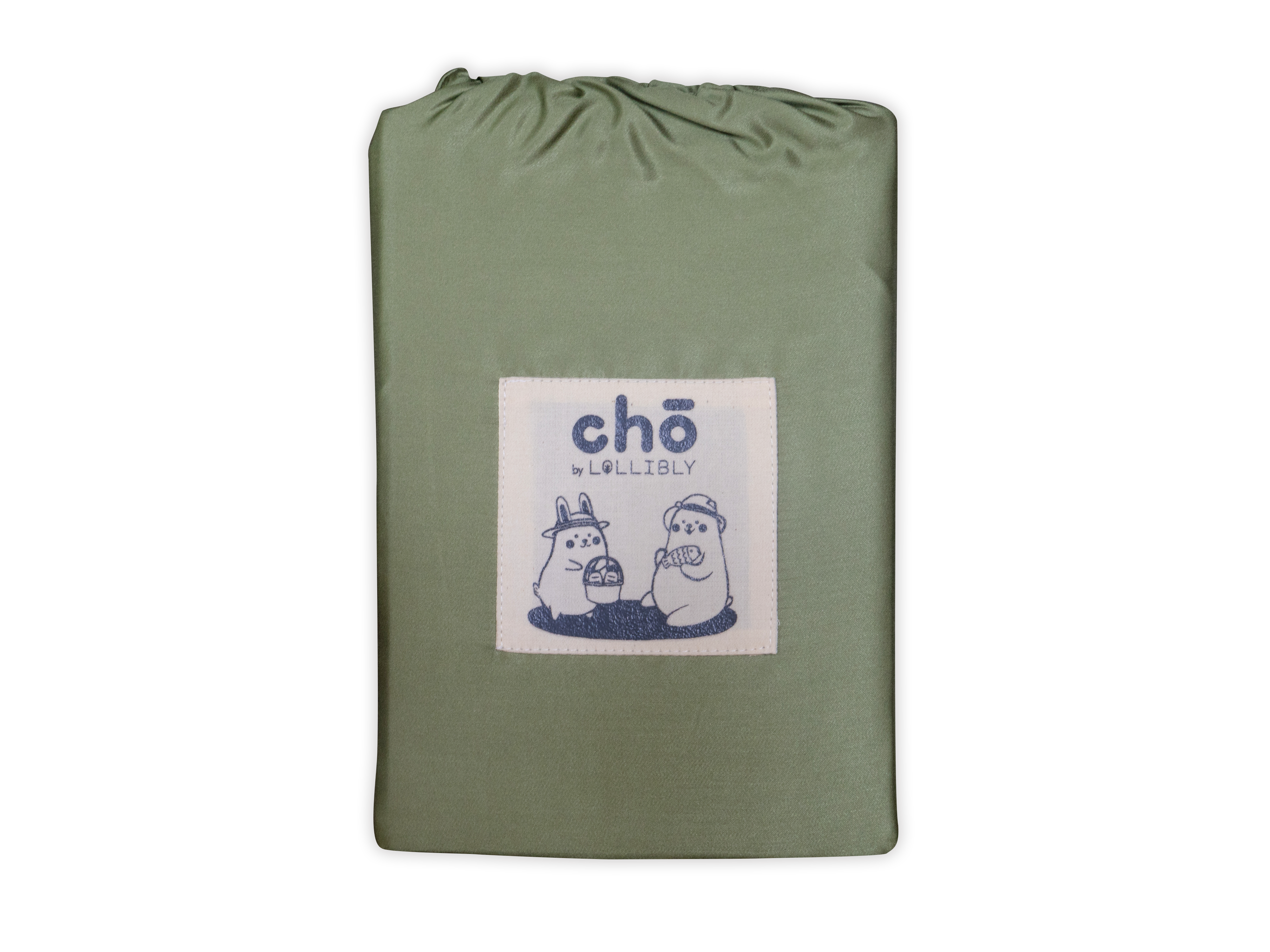 Cho Bamboo Baby Cot Sheet (Olive)