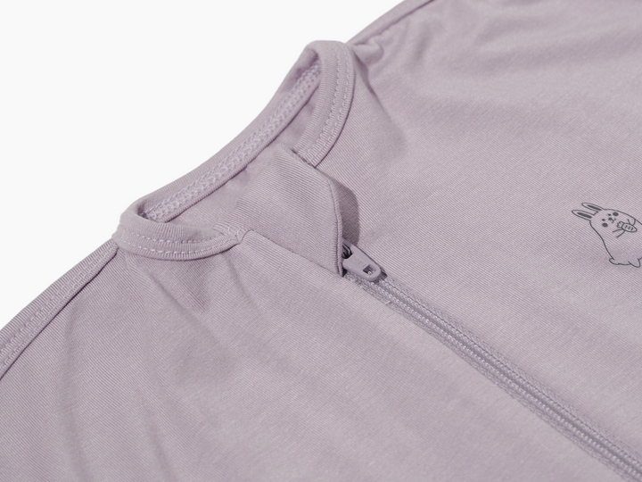 Close up shot of Lollibly Organic Bamboo Baby Zip Swaddle Bag Hidden Zipper