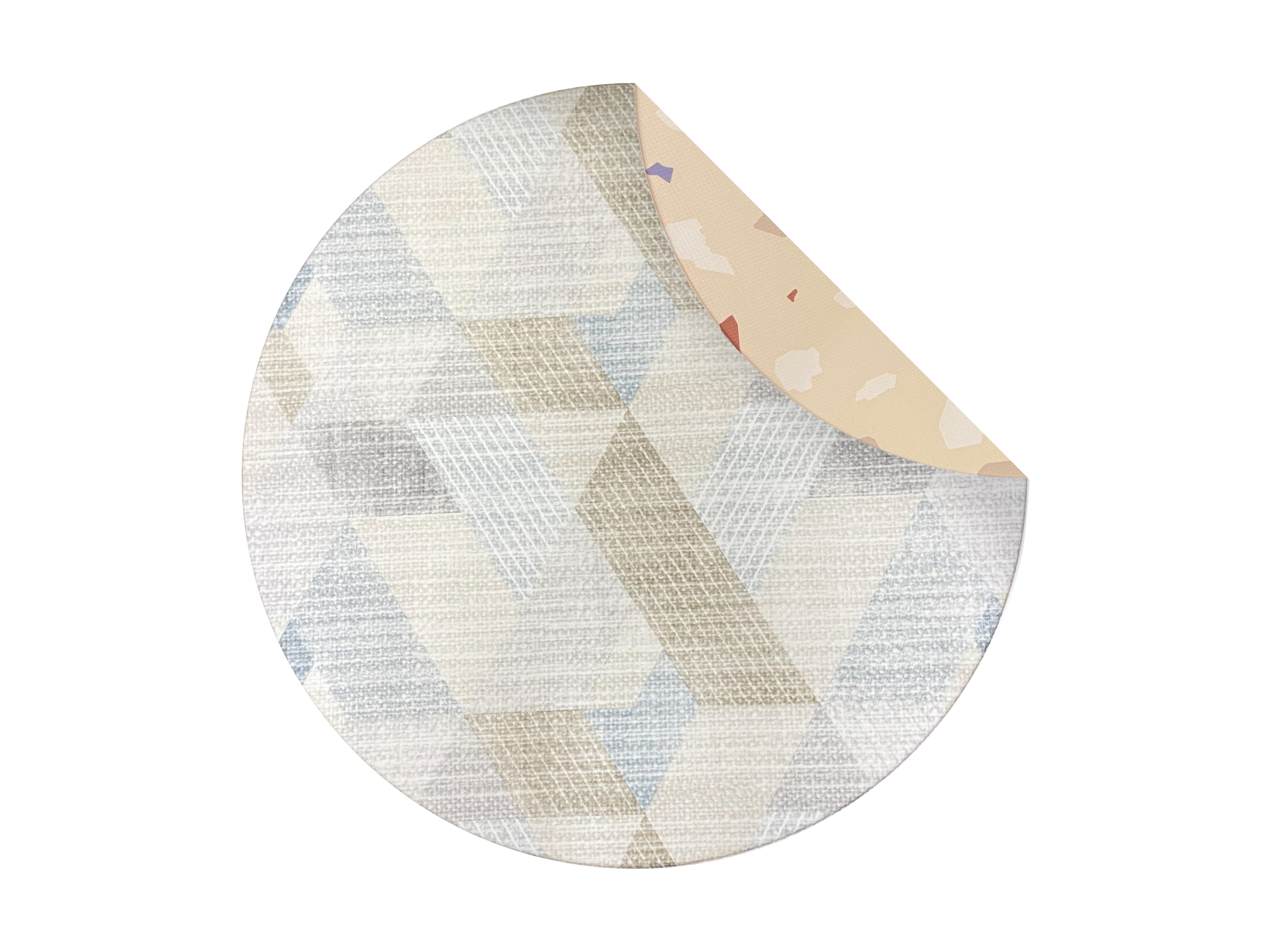 Lollibly Snow Dune Terrazzo Playmat Round One