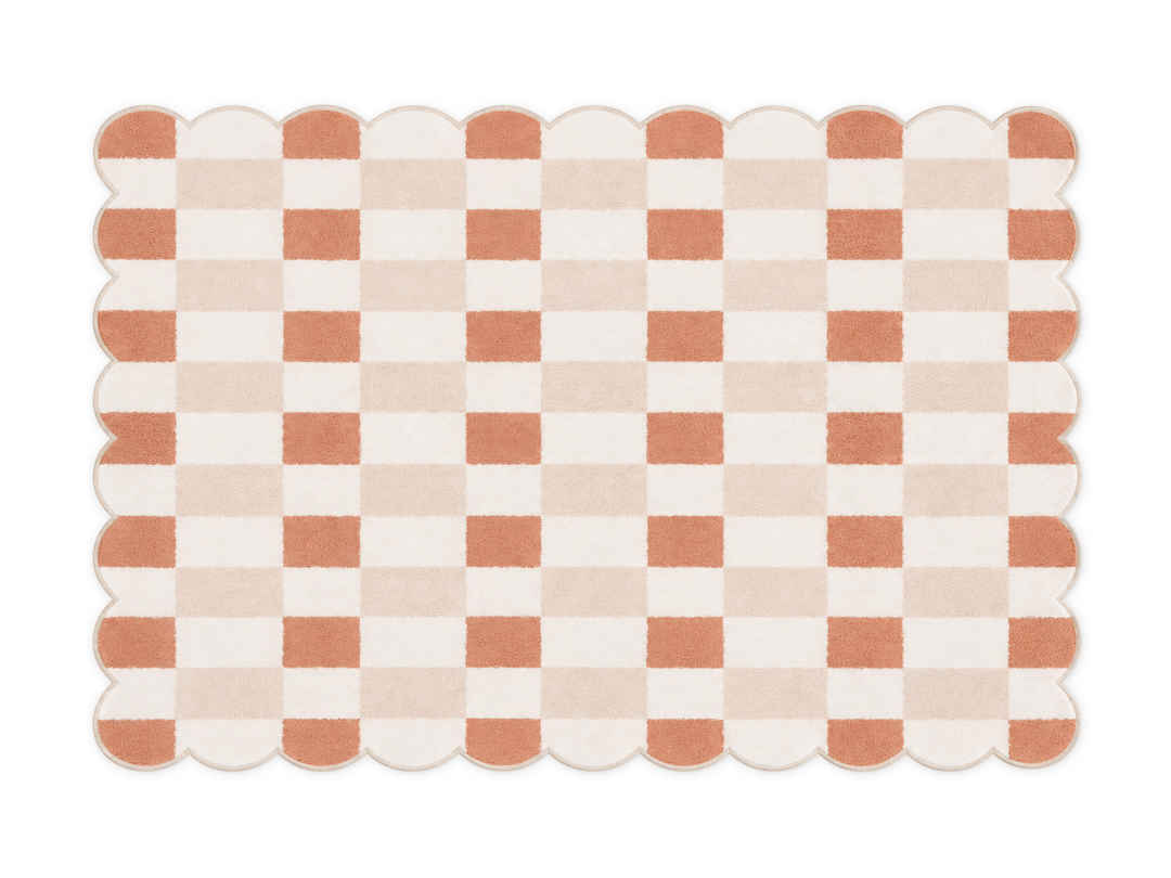 Lollibly Waffle Plush Playmat in XL (300 × 200 cm), featuring soft, scalloped edges.