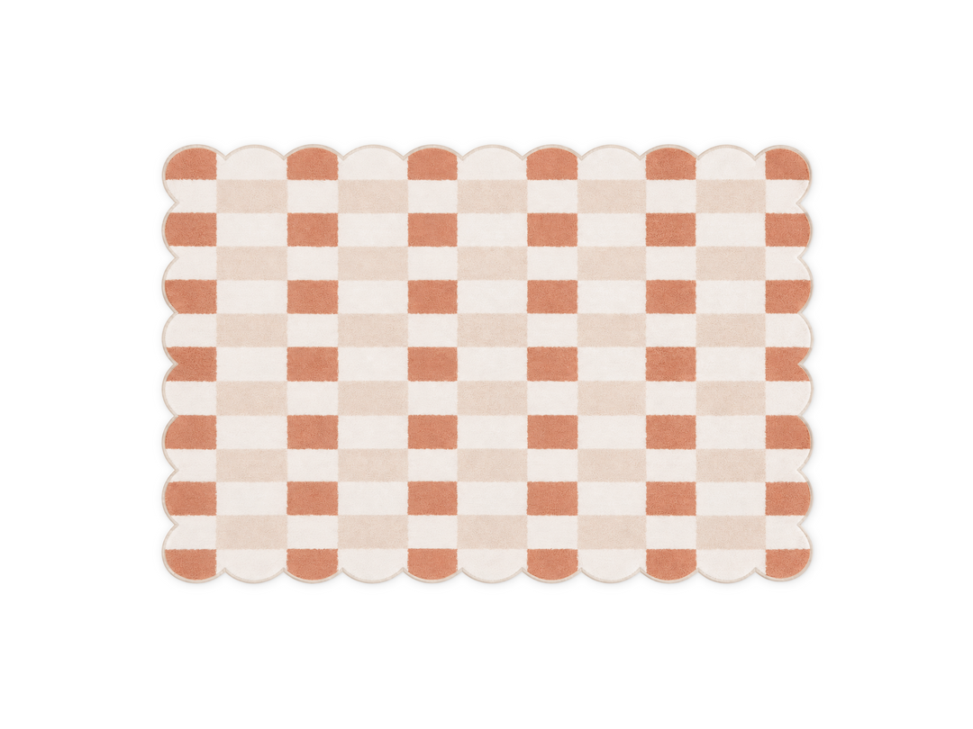 Lollibly Waffle Plush Playmat in Big One (200 × 140 cm), featuring soft, scalloped edges.