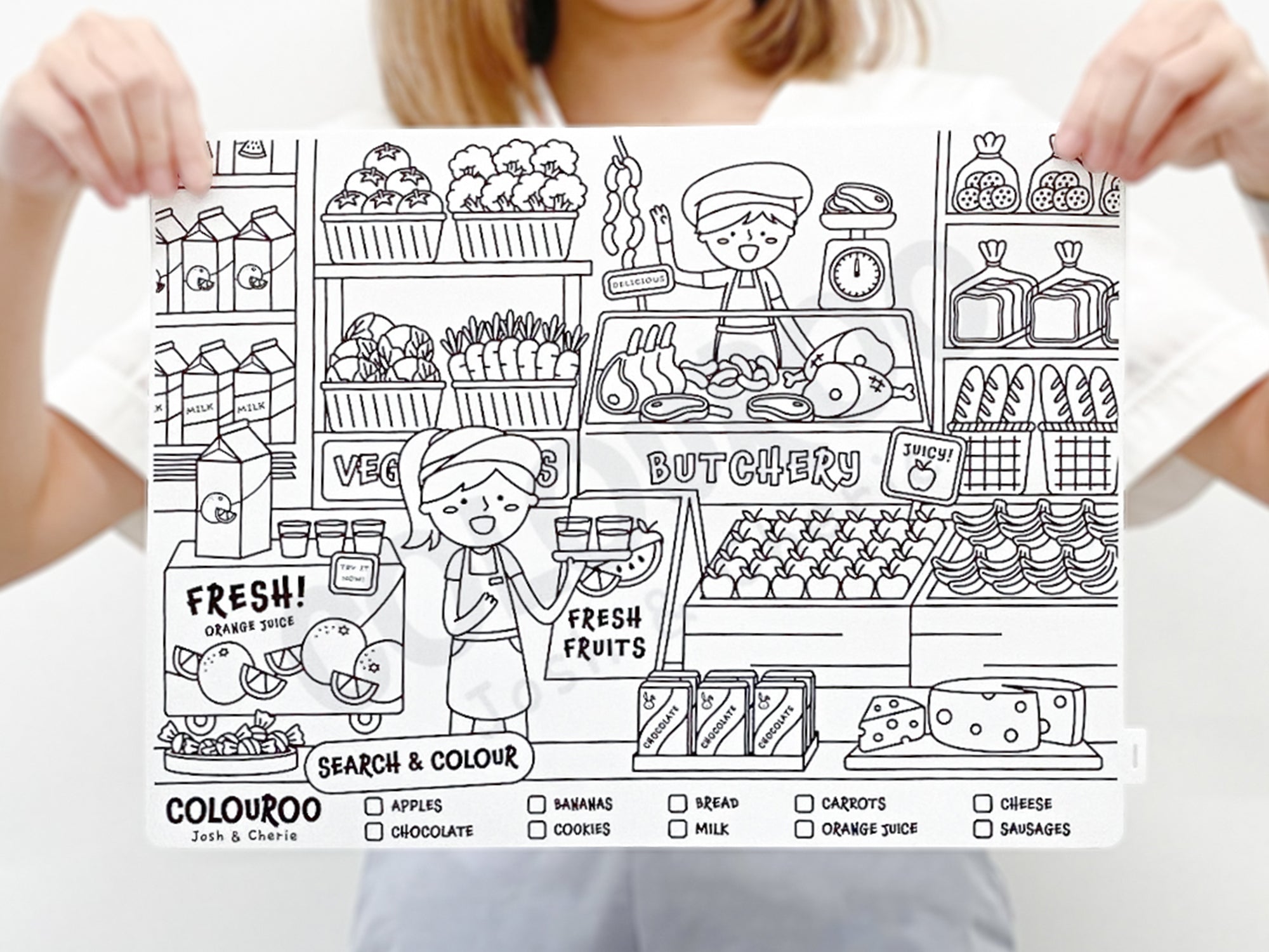 Grocery Store: Search & Colour Mat