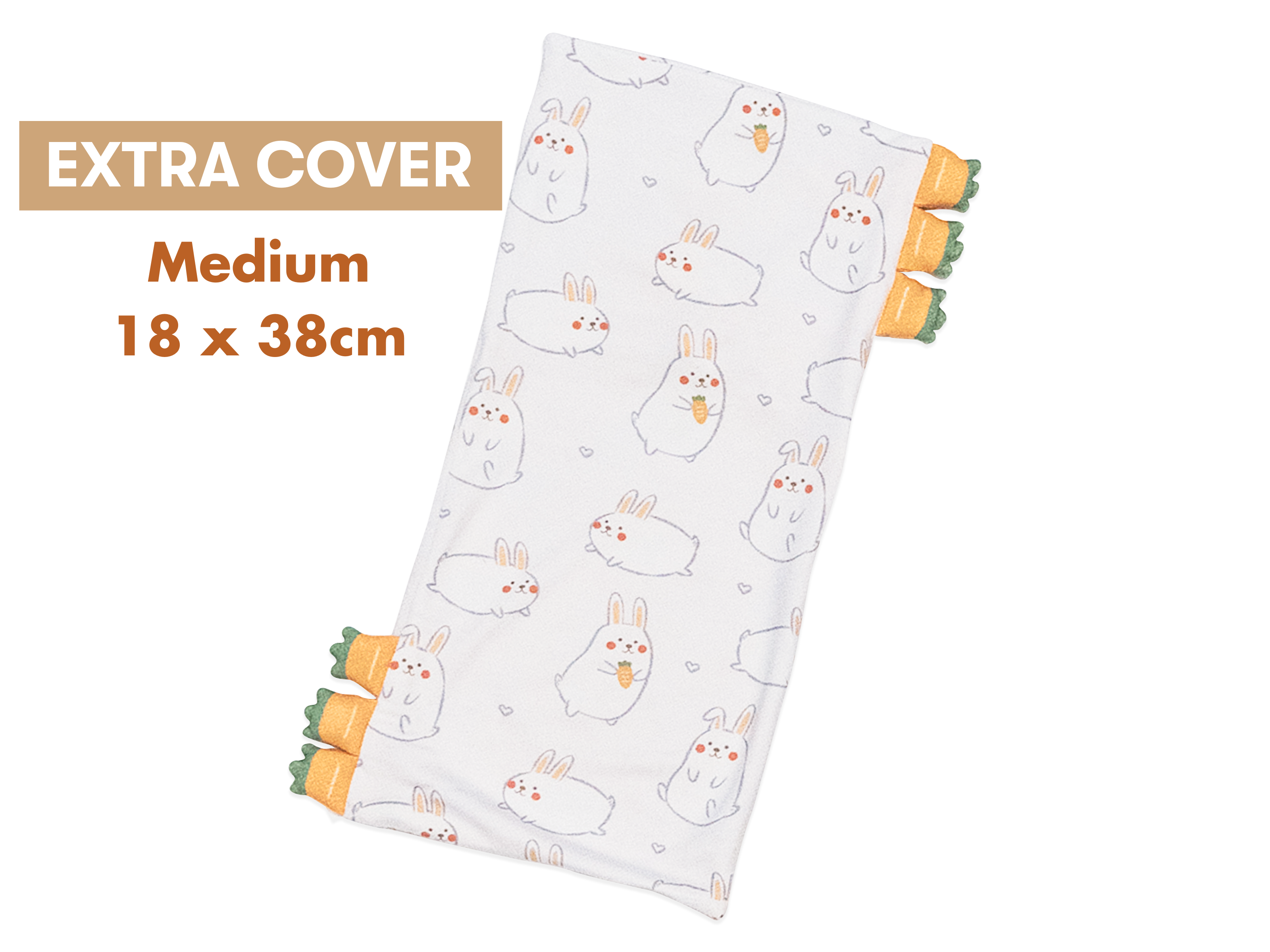 [EXTRA COVER] Cho Snuggy Buddy Pillow (Momo Bunny: Medium 18 x 38cm)