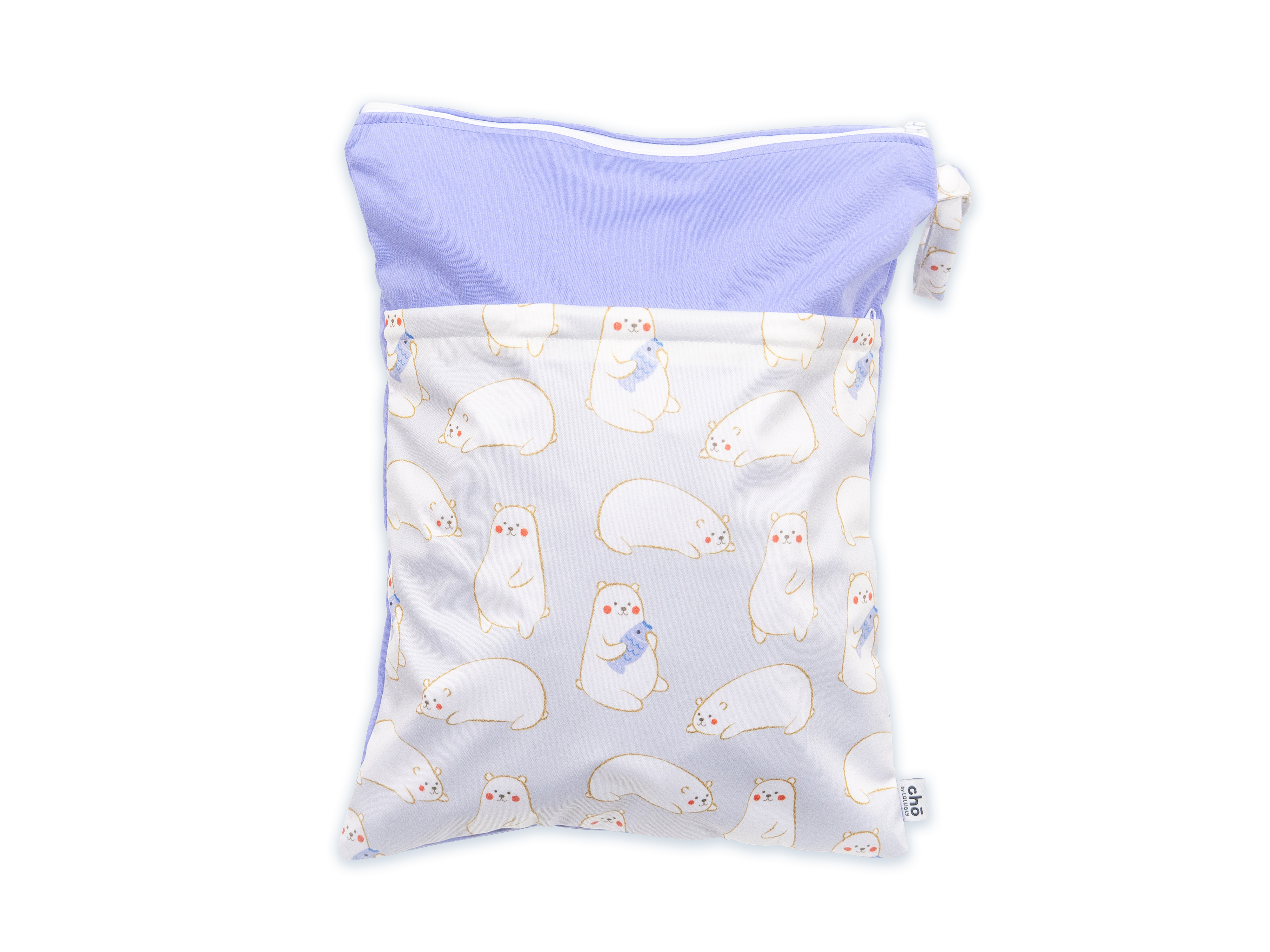 Cho Waterproof Diaper Wet Bag: Maru Bear Frost (40 x 30cm)