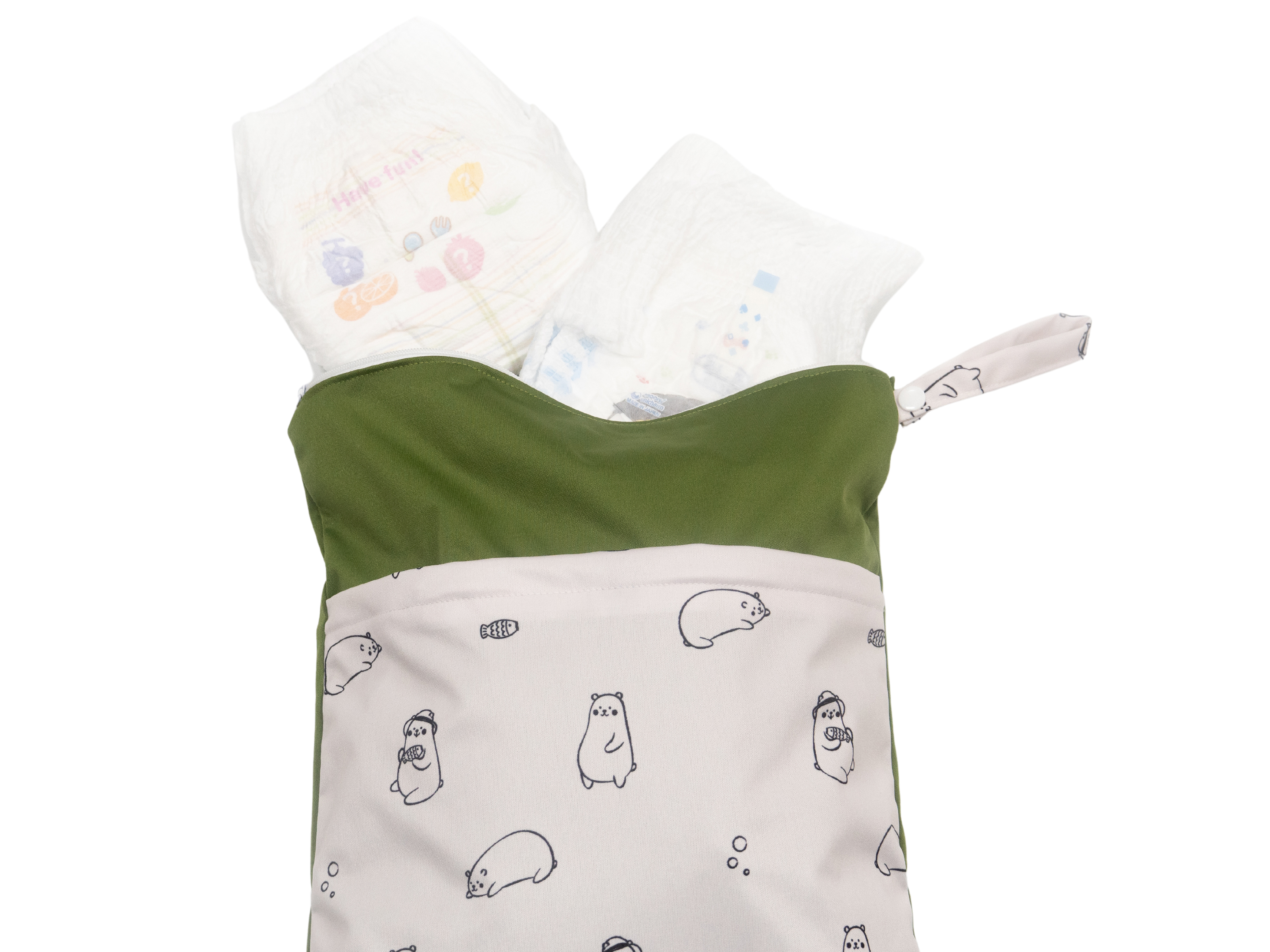 Baby Adventure Bundle: 2 Wet Bags + 2 Changing Mats (Momo Bunny)